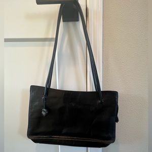 VINTAGE Monsac Black Leather Purse